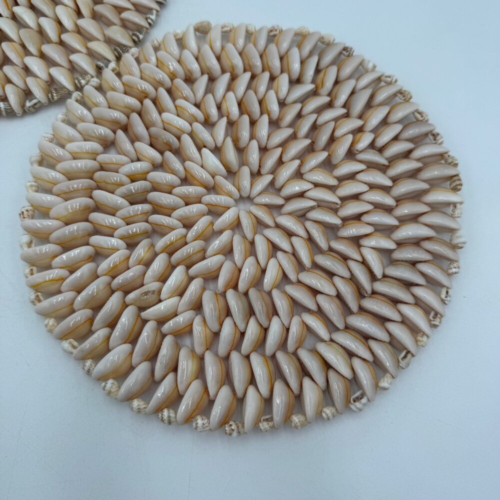 Seashell Trivet Cowrie Shell Trivet  Hot Pot, Hot Pad  Natural decor  Beach Hous